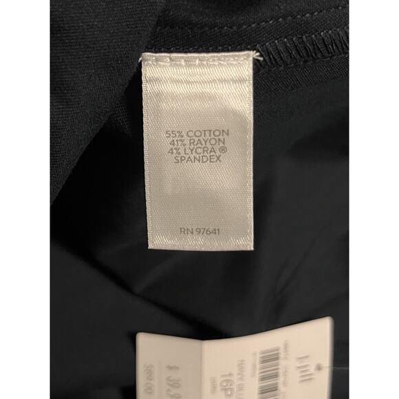 J Jill Pants Women’s 16 Petite Navy Precision Stretch Side Zip Career Office NWT - Picture 7 of 11